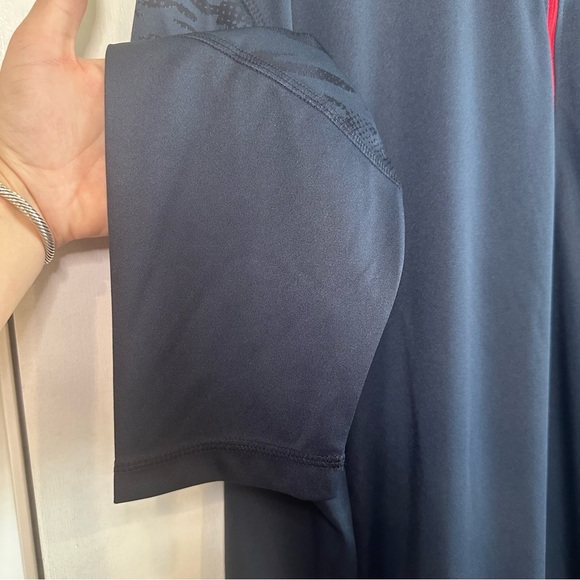 Houston Texans Fanatics Ringer Quarter-Zip Jacket - Navy. 3XL. - Picture 4 of 9